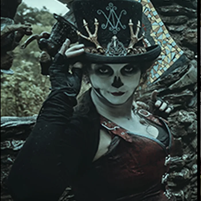 Jen en costume de scène